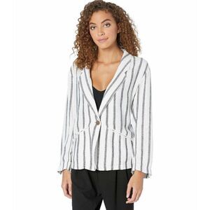 Size Large Sanctuary White Striped Blazer Wear to Work Jacket